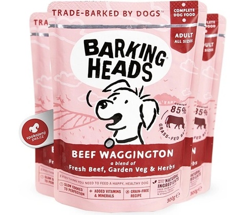 Barking Heads Beef Waggington 300 g