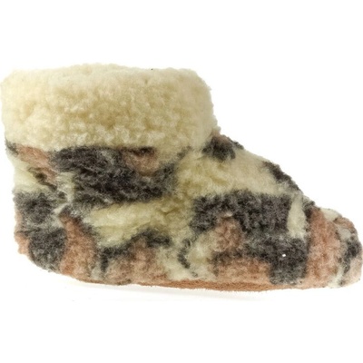 Pánske béžovo-hnedé bamboše SHEEP