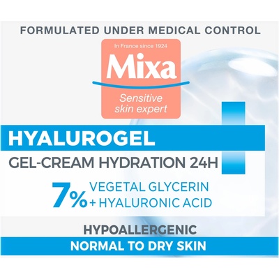 Mixa Hyalurogel Крем за лице, 50 ml