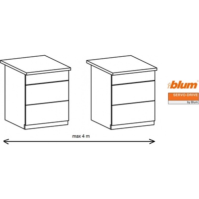 Blum K-Blum Servodrive sada 2/6/650 mm