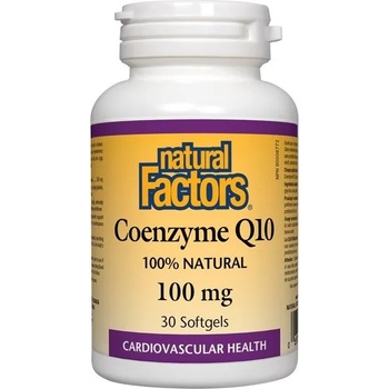 Natural Factors Coenzyme Q10, 100 mg, 30 софтгел капсули, Natural Factors (2070 NF)