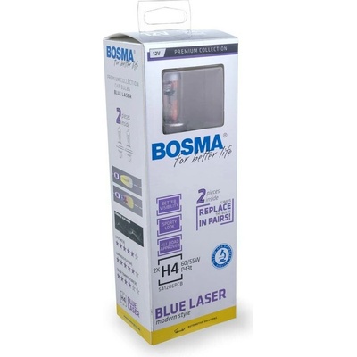 Bosma 3684 BLUE LASER H4 P43t 12V 60/55W