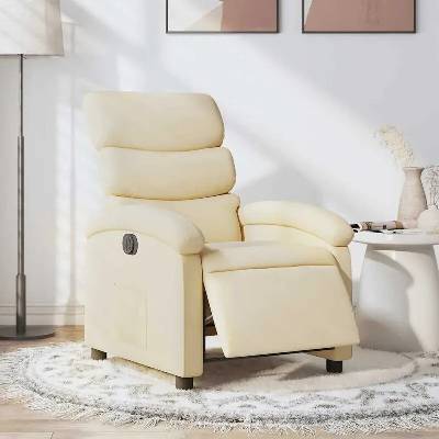 vidaXL 3203963 Elektrické polohovací krémové textil