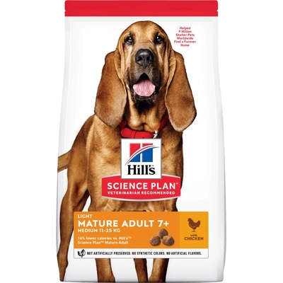 Hill’s Science Plan Mature Adult 7+ Medium Light 14 kg