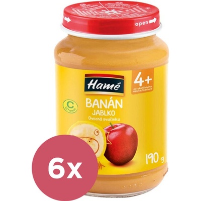 Hamé Banán 4+ 6 x 190 g
