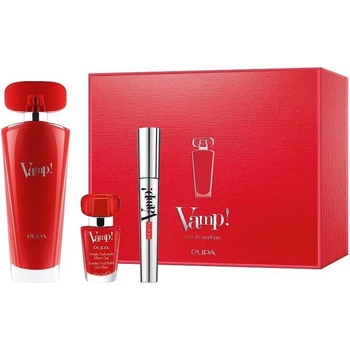 PUPA Pupa Комплект Vamp! Red - Парфюмна вода, Спирала и Лак за нокти, 50 + 2 х 9 ml