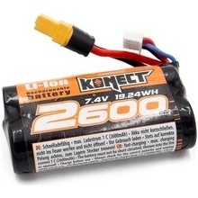 KONECT Li-Ion sada 7.4V 2600mA 15C s konektorem XT60