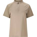 ENDURANCE Дамска фланелка с къс ръкав за колоездене ENDURANCE Women's Crow Melange Cycling/MTB S/S Shirt Cycling jersey - Vintage Khaki - размер 34 (EU) (156-2412-0411)