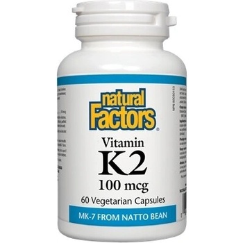 Natural Factors Витамин К2 (MK-7) 100 mcg 60 V капсули | Natural Factors (1294 NF)