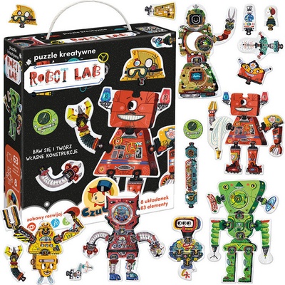 CzuCzu Kreativní Robot Lab 63 dílků