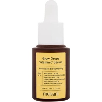Meisani Glow Drops Vitamin C Serum озаряващ антиоксидантен серум за лице 15 ml за жени
