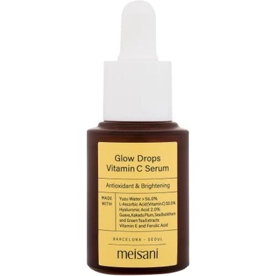 Meisani Glow Drops Vitamin C Serum озаряващ антиоксидантен серум за лице 15 ml за жени