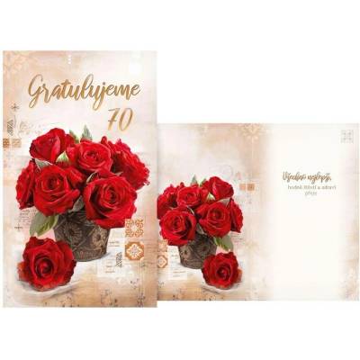 UNIPAP přání k narozeninám 70 M11-539 T PRANI_T_2268 549677
