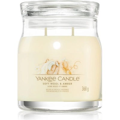 Yankee Candle Soft Wool & Amber ароматна свещ 368 гр
