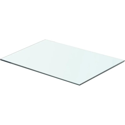 vidaXL Плоча за рафт, прозрачно стъкло, 50 x 30 см (243821)