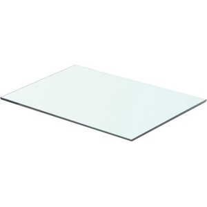 vidaXL Плоча за рафт, прозрачно стъкло, 50 x 30 см (243821)
