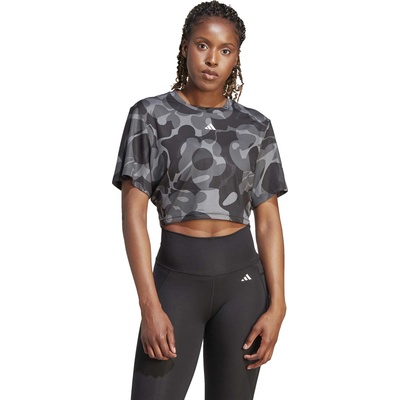 ADIDAS Тениска Train Essentials AOP Floral Print Crop