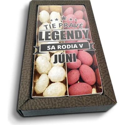 Sablio Mandle v čokoláde Tie pravé legendy sa rodia v júni 2 x 80 g