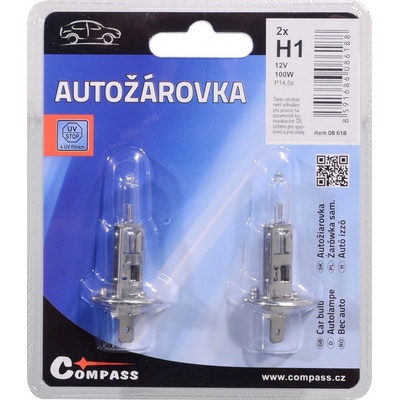 Compass 12V H1 100W P14,5s 2ks