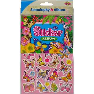 Samolepkové album moje motýlie album