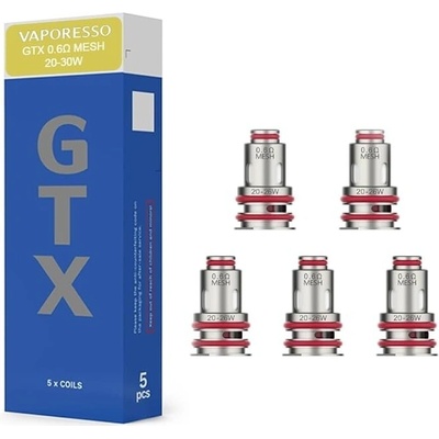 Vaporesso GTX MESH Coil New Version 0.6 ohm 5 ks