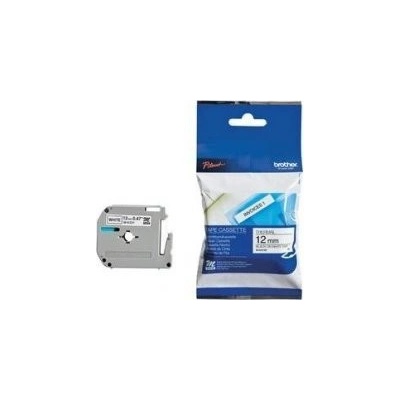 Brother TM-K231, 12mm x 8m, черен печат/бял фон, оригинална лента (MK231BZ)