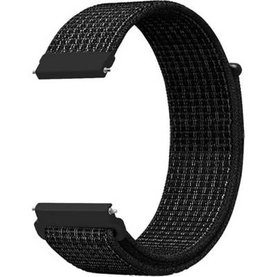 Mobilly универсална каишка, 22 мм, найлонова, черна (сол и пипер) (191 DSN-01-00T 4#Xuefeng Black 22mm)