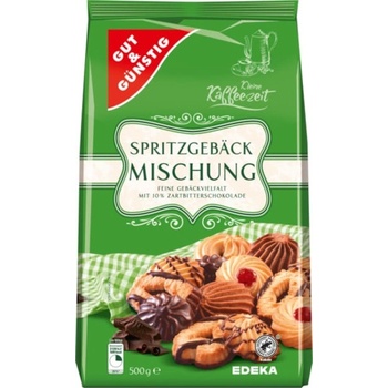 G&G Směs křehkých sušenek zdobených hořkou čokoládou 500 g