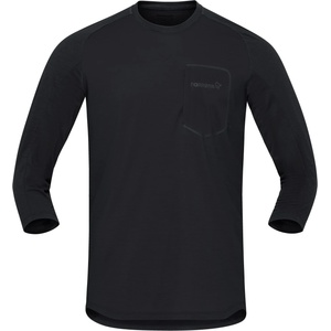 Norrøna Фланелка с дълъг ръкав за колоездене Norrøna Skibotn Equaliser Merino 3/4 T-Shirt Cycling jersey - Caviar (056-3663-0113)