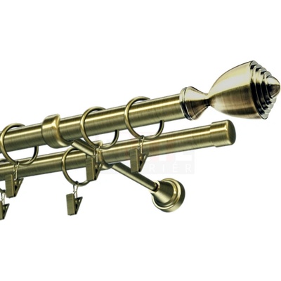 Karpol Garniža 25 mm Avanti antik dvojitá 150 - 600 cm