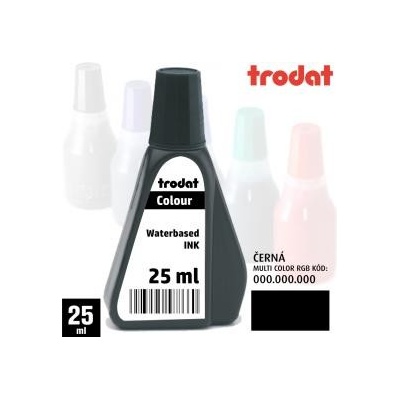 Trodat Razítková barva černá 25 ml – Zboží Mobilmania