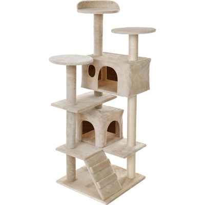 Funfit 7-етажен център за забавление на котки и драскалка - beige (1609)