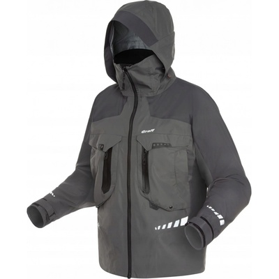 Graff Bunda rybárska bunda odtiene šedej