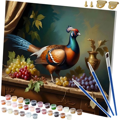 Massido 699007 Obraz pro malování podle čísel Bažant 40 x 50 cm