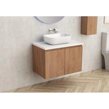 Inter Ceramic Конзолен PVC шкаф за баня BG 5156-75 + 7546-30, с бял плот, Inter Ceramic, 45х48.5х73.5см (BG 5156-75 + 7546-30)