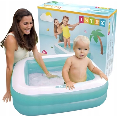 Intex 57100RU štvorec růžový 85 x 85 x 23 cm