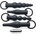 Master Series 3X Premium Ringed Rimmers Anal Training Set Black