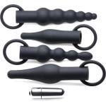 Master Series 3X Premium Ringed Rimmers Anal Training Set Black