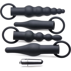 Master Series 3X Premium Ringed Rimmers Anal Training Set Black