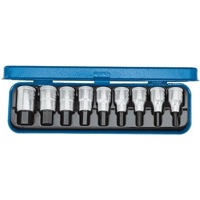 EDE61270010 Sada adaptér-bity 1/2" vnitřní 6-hran 5-17 mm 9 ks. GEDORE