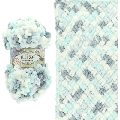 Alize Puffy Fine Color 5939 mentolovo sivá