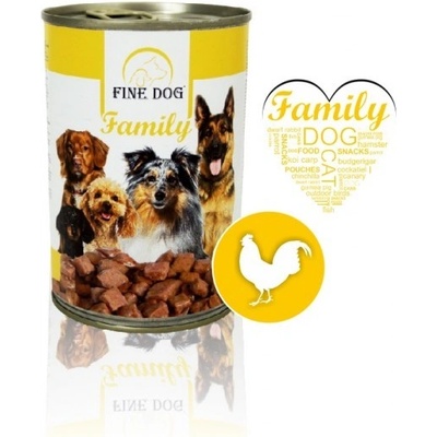 Fine dog Family s hydinovým 415 g