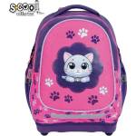 S-Cool Ученическа, анатомична раница scool think pink с твърдо дъно, 24 л