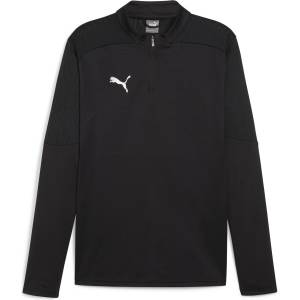 PUMA Mens Teamfinal Training 1/4-Zip Fleece - Black/Si