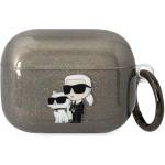 Karl Lagerfeld Кейс Karl Lagerfeld KLAPHNKCTGK за AirPods Pro, черен / черен, Gliter (KF001578-0)