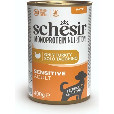 Schesir Dog Monoprotein Krůtí paté 400 g