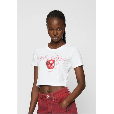 Mister Tee Тениска Muah Cropped Tee white XXLUB-MST010-00220 - Камуфлаж, размер XS