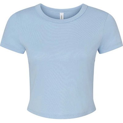 Bella Dámsky crop top BL1010 Solid Baby Blue Blend