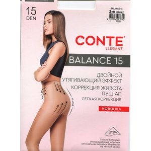 Conte Чорапогащи стягащи Conte Balance 15 den