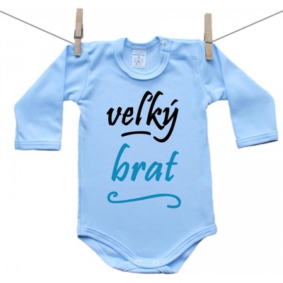 Boodyy Modré body s dlhým rukávom Veľký brat